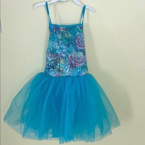 Laylas Dance Costumes “True Colours” with Tulle Skirt and Adjustable Straps